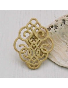Componente traforato in zama oro 24 x 29 mm 2pz Gioie d'Oriente