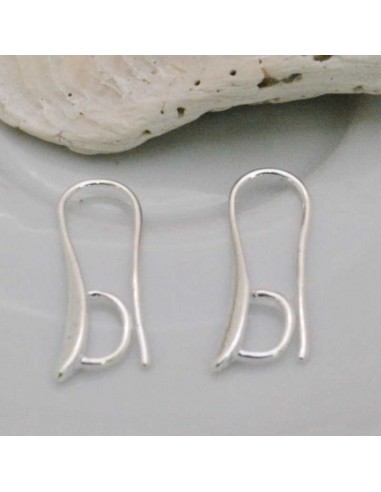Monachelle in ottone argento con gancio 25mm 1paio