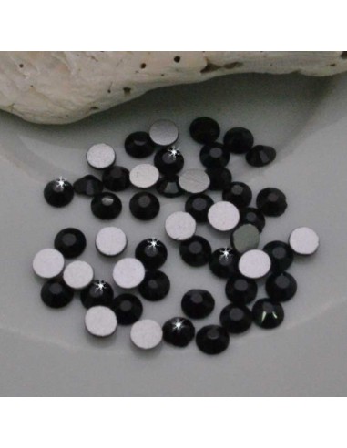 Strass con base piatta da incollo colore nero 100pz | GDO