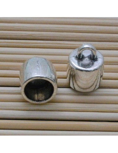 Coppette terminali 13 x 16 mm  per cuoio cordino nappine bigiotteria