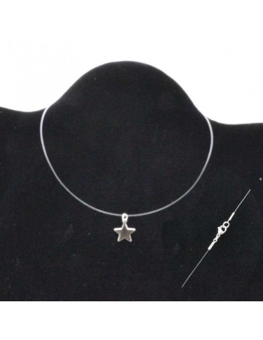 Base per collana filo in nylon  bava trasparente 0.4 mm 38 - 50cm   varia misura per tuoi pendente