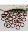 Anellini Brisè in ottone colore oro rosa 4mm 6mm 8mm 10mm  per bigiotteria