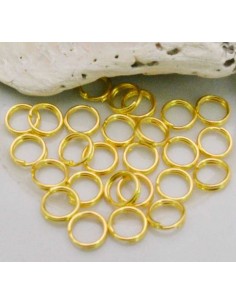 Anellini in ottone colore argento 4mm 6mm 8mm per bigiotteria