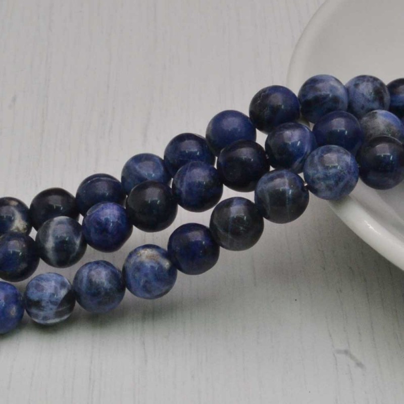 Filo di Sodalite rotonda liscia 8mm 46pz | GDO
