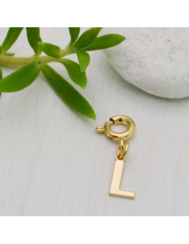 Ciondolo lettera iniziale in Argento 925 oro 9 mm 1pz Gioie d'Oriente