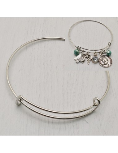 base bracciale rigido A CERCHIO Misure Regolabile BASE PER CIONDOLO