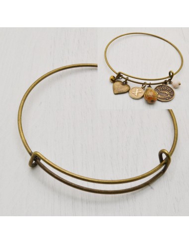 base bracciale rigido A CERCHIO Misure Regolabile BASE PER CIONDOLO