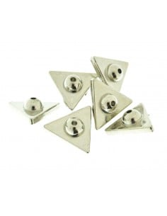 Distanziatori triangolo in argentone 18 mm 6pz Gioie d'Oriente