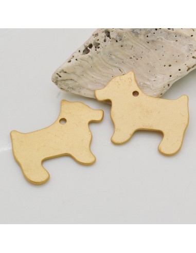 Ciondolo a forma di cane in Zama 28x35mm 1pz | GDO