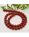 perla corniola liscio tondo 8 mm  filo 40 cm 48 pezzi per fai da te
