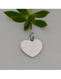 Ciondolo cuore in Argento 925 rodiato 10 mm 1pz Gioie d'Oriente 2