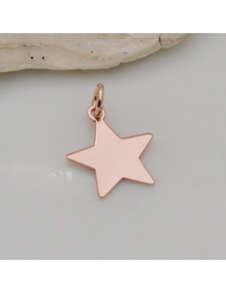 Ciondolo stella in Argento 925 rodiato 11x10 mm 1pz Gioie d'Oriente