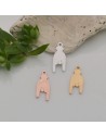 Ciondolo a forma di Mano a Corna in Acciaio inossidabile 7x16mm 1pz | GDO
