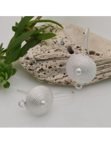 Monachelle a forma di coppa decorata in zama 15x30mm 1paio