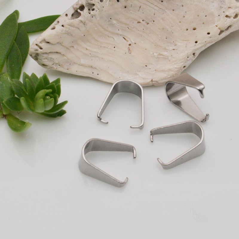 porta ciondolo in acciaio 6 x 12 mm 10 PZ fai da te