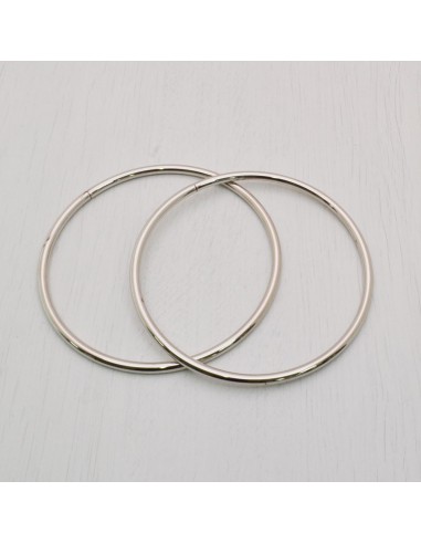 2 pz manici per borse Anello aperto col argento diametro 10 cm fatte a mano