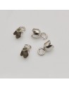 finali capicorda in argento 925  in colla 4 x 8 mm 10 pz per tuo gioielli
