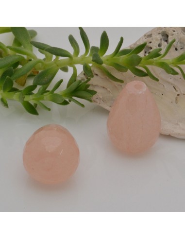 Pietra dura goccia sfaccettata giada rosa antico 10x15 mm 1 pz  | GDO