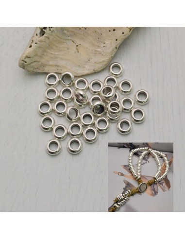 Distanziatori RONDELLA  liscio 6 mm SPESSORE 2.5 MM 25 pz in METALLO  foro 3.3 mm per fai da te