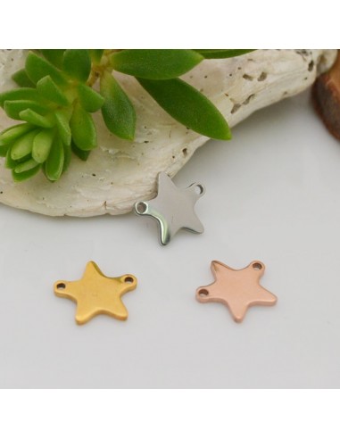 Connettore a forma di Stella in Acciaio inossidabile 9x10 mm 1pz | GDO