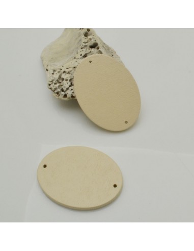 4 PZ base in legno  piastra piatta da decorare 30 x 40 mm con fori per fai da te