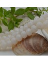 Filo di Mezzi Cristalli cinesi Latte rondelle cipollotti 6x8mm sfaccettati briolette 70pz GDO | Gioie d'Oriente