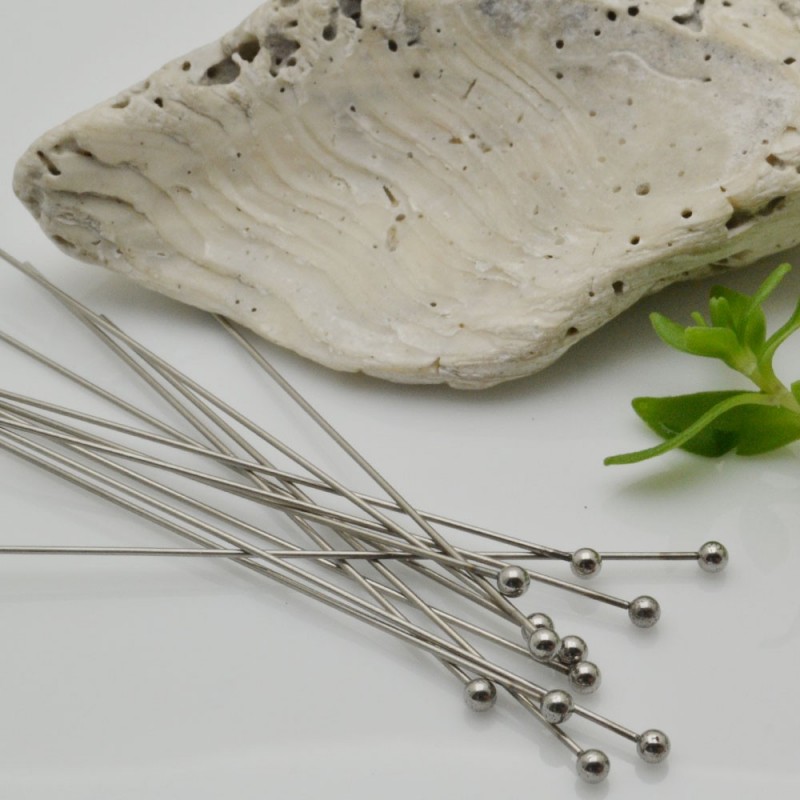 Chiodini con testa a pallina in Acciaio filo 0.6mm 20pz - Varie misure | GDO
