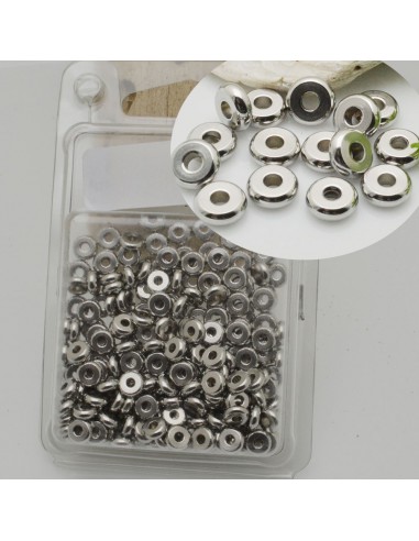 maxi confezione Rondelle in Acciaio Distanziatori varia misura con foro 2 mm per le tue creazione 