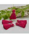 Ciondolo nappina di seta colore fucsia 22mm 2pz | GDO