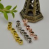 Distanziatori cubo in ottone 3 mm con foro 1.8 mm 15 pz idea per bracciale fai da te