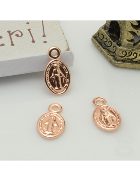 Ciondoli madonnina in ottone 6x11 mm 2pz Gioie d'Oriente