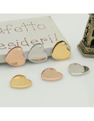 ciondolo medaglia forma di moneta 12 X 15 mm in ottone 2 pz per gioielli fai da te