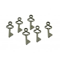 Ciondoli chiavi con nuvoletta argento in metallo 19x7 mm 21pz Gioie d'Oriente