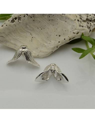 Copriperla fiore in ottone oro 12x20mm Gioie d'Oriente