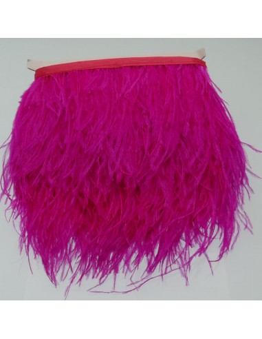 Frange Piume di struzzo colore Fucsia altezza max 16cm lunghezza 20cm GDO | Gioie d'Oriente