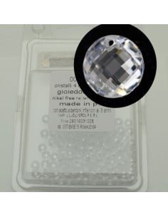 Ciondoli in zircone trasparente tondi sfaccettati foro alto 4 e 6 mm Gioie d'Oriente 2