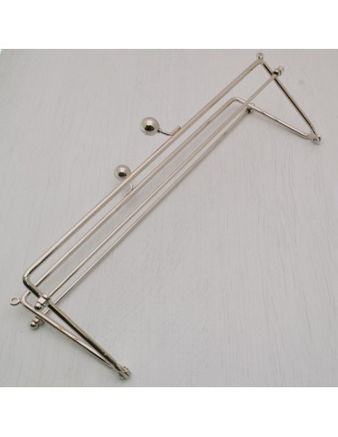 Chiusura per borse 25 cm CHIUSURA CLIC CLAC 2 ANELLI PER ATTACCARE TRACOLLA
