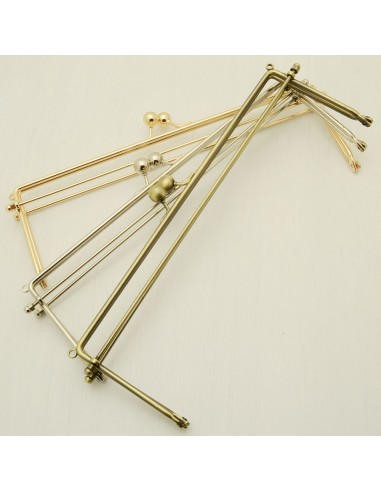Chiusura per borse 25 cm CHIUSURA CLIC CLAC 2 ANELLI PER ATTACCARE TRACOLLA