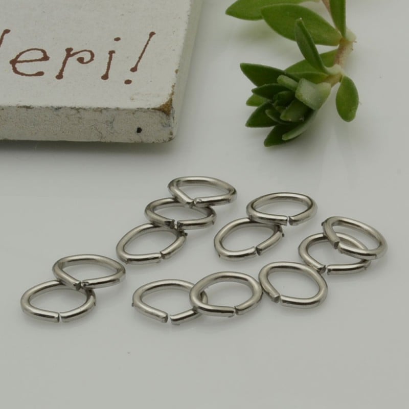 Anellini ovali aperti in Acciaio 1x5x7mm - Vari colori | GDO