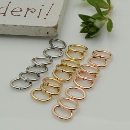Anellini ovali aperti in Acciaio 1x5x7mm - Vari colori | GDO