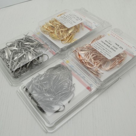 monachelle in acciaio forma gocce placato oro piatta 19 mm 4 pz per fai da te per bigiotteria