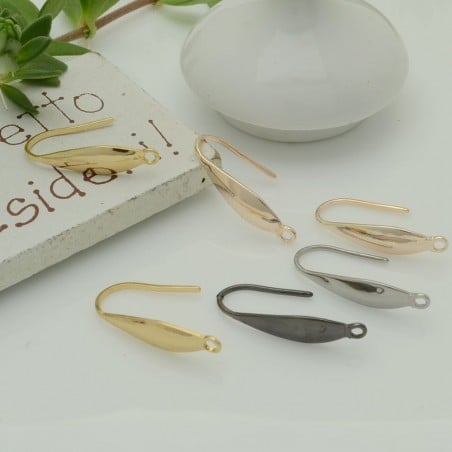 Monachelle in ottone dal design a goccia 19mm 2 paia |GDO