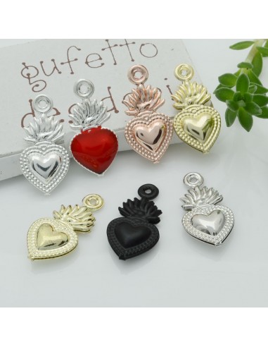 sacro cuore ciondolo piccoli 10 x 20 mm in ottone per i tuoi creazione alla moda