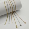 base collana maglia ovale 2 x 2.5 mm  Inossidabile finito 50 cm per le tue creazioni