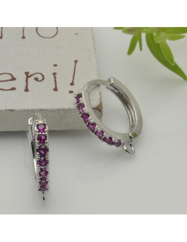 CERCHIETTI con strass base anelle orecchini cerchio tonde chiuse 14 mm  per le tue creazioni!!!