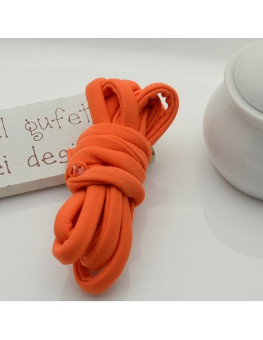 Fettuccia elastica tubolare in Lycra colore Arancione 0.5cm 1mt | GDO