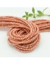 Filo di Mezzi Cristalli Arancione Cammello Rondelle 2x3mm Sfaccettati Briolette 200pz GDO | Gioie d'Oriente