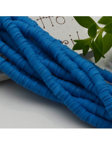 fili Rondelle Pasta Polimerica col celesti 1 x 4 mm 39/40 cm Polimero Perline Heishi per le tue creazione