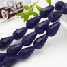 goccia cristalli cinese briolette sfaccettata 11 x 15 MM col blu filo 24 pz per orecchini collana per le tue creazioni