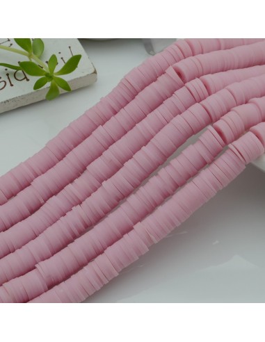 fili Rondelle Pasta Polimerica col rosa lilla 1 x 6 mm 39/40 cm Polimero Perline Heishi per le tue creazione